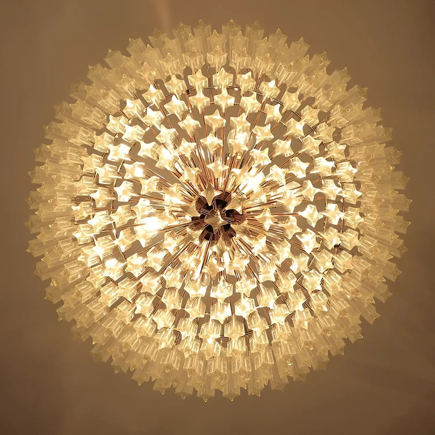 Murano Quadriedri Prisms Transparent Chandelier - Nuvé