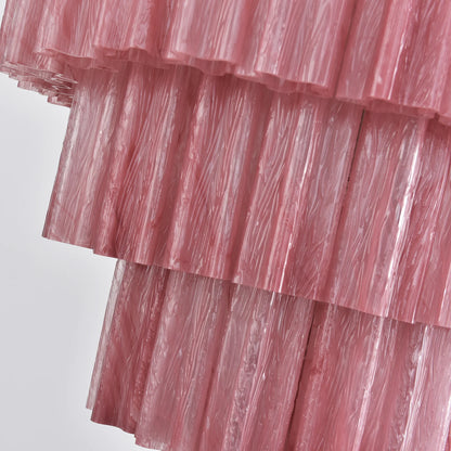 Murano Red Glass Tubes Chandelier - Nuvé