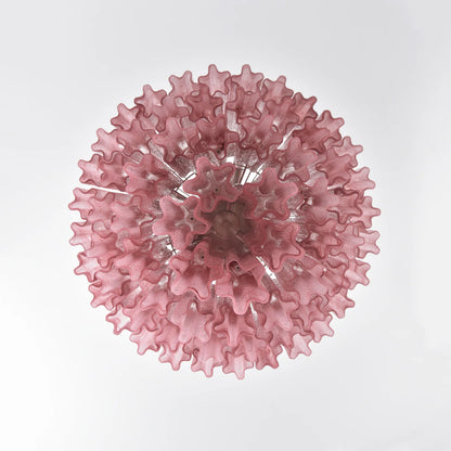 Murano Red Glass Tubes Chandelier - Nuvé