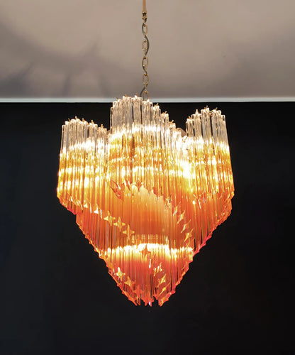 Murano Shaded Amber Prism Chandelier - Nuvé