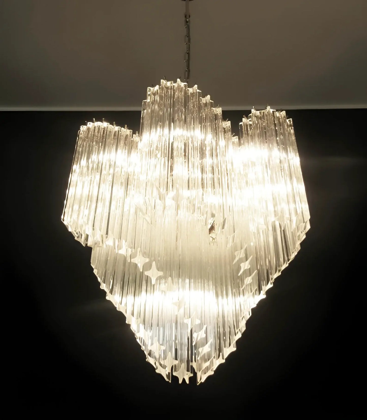 Murano Shaded Trasparent Prism Chandelier - Nuvé