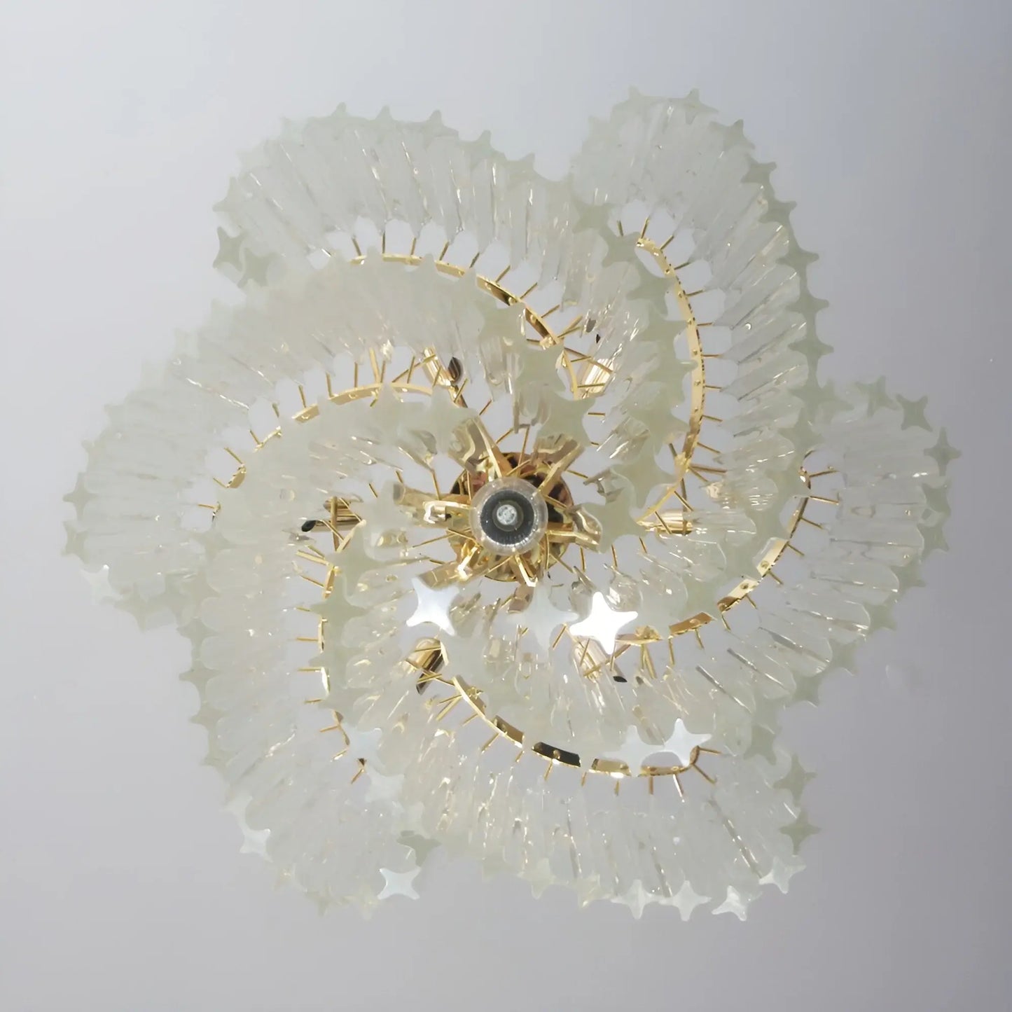 Murano Shaded Trasparent Prism Chandelier - Nuvé