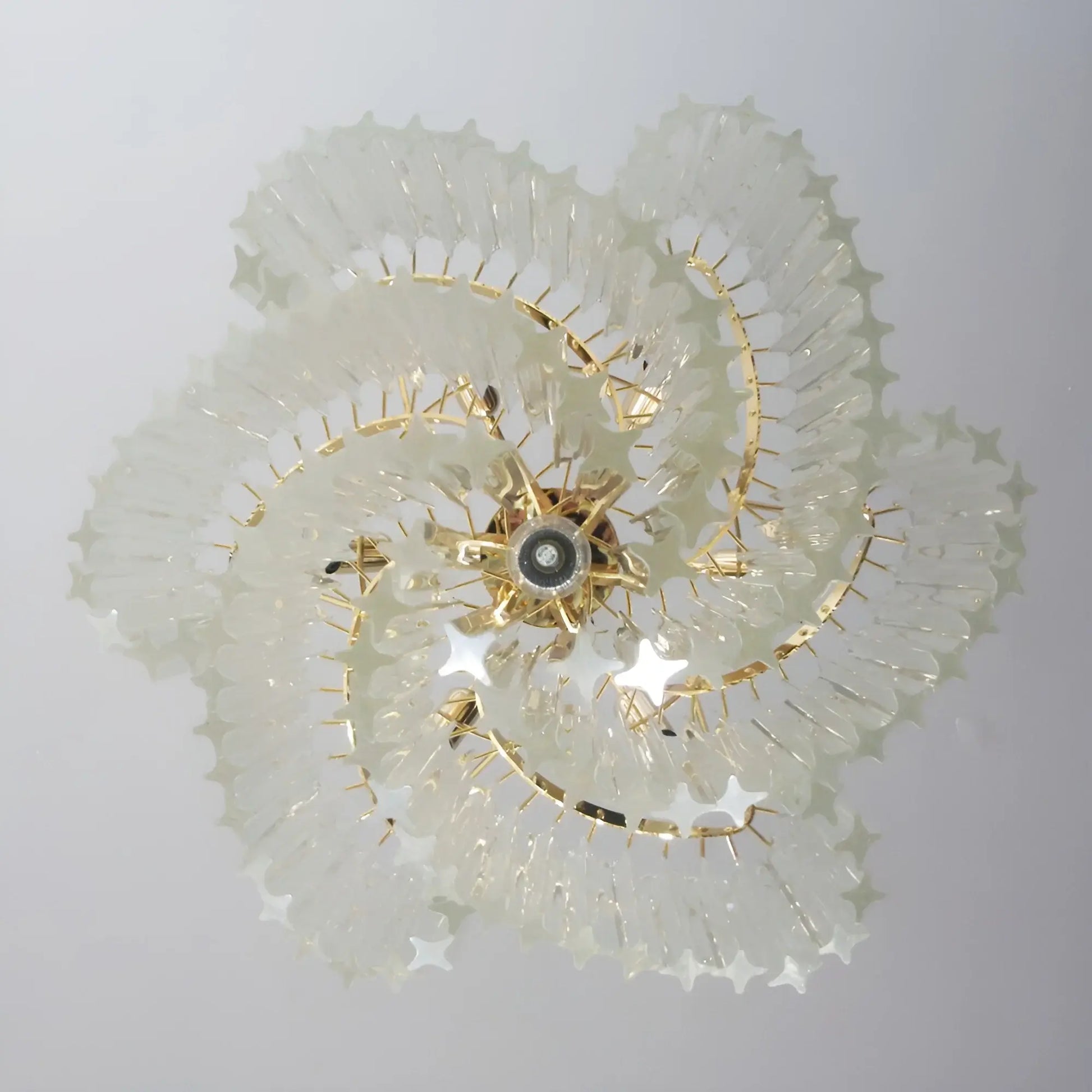 Murano Shaded Trasparent Prism Chandelier - Nuvé