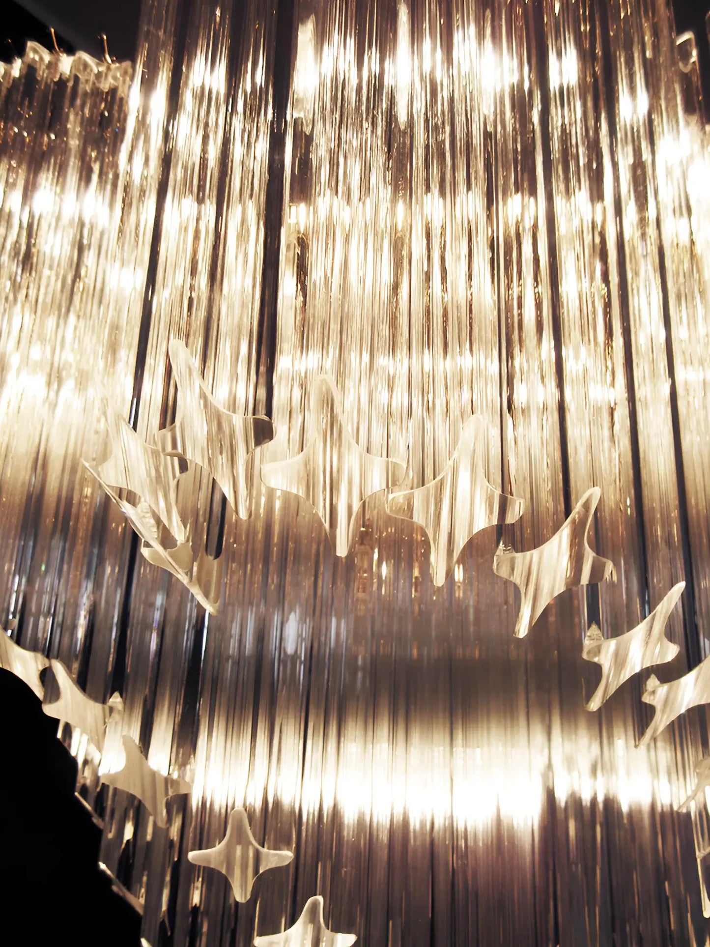 Murano Shaded Trasparent Prism Chandelier - Nuvé