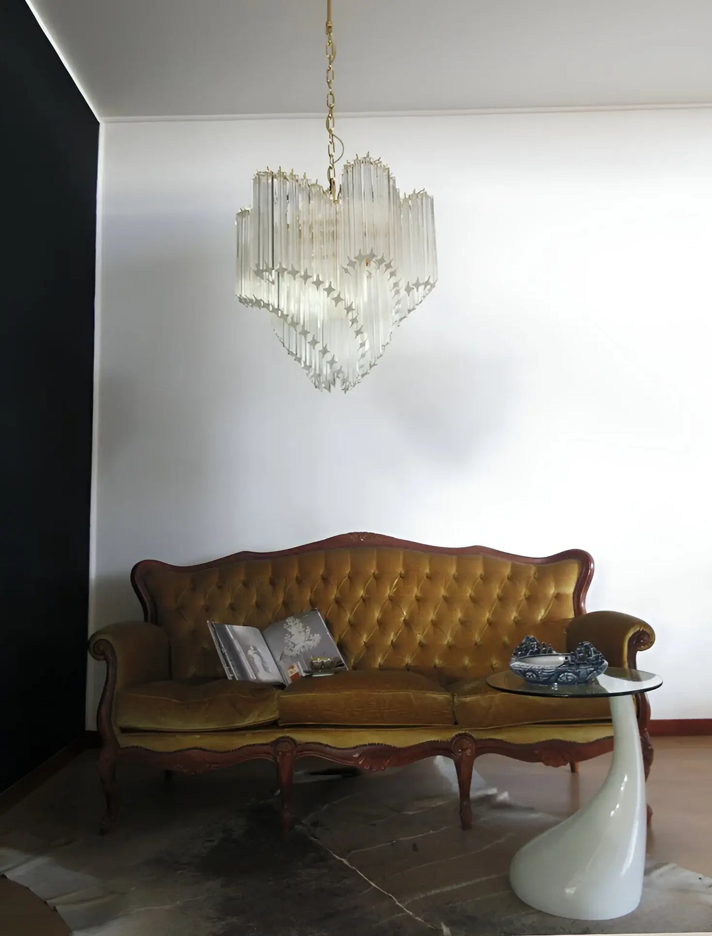 Murano Shaded Trasparent Prism Chandelier - Nuvé