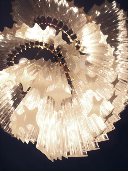 Murano Shaded Trasparent Prism Chandelier - Nuvé