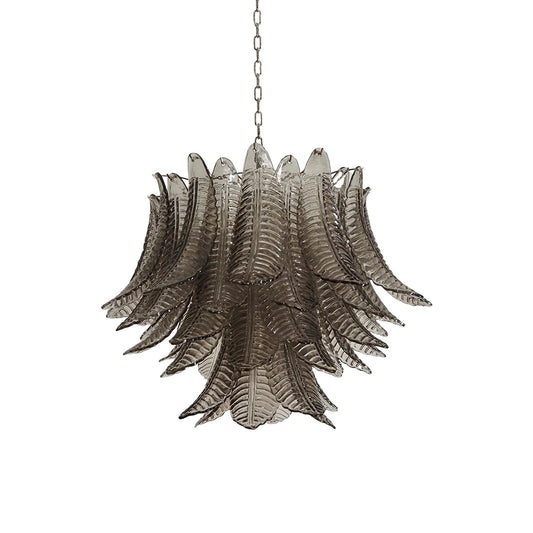 Murano Smoked Ferns Glass Chandelier - Nuvé