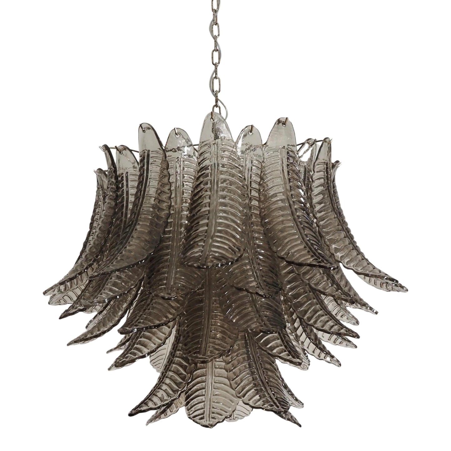 Murano Smoked Ferns Glass Chandelier - Nuvé