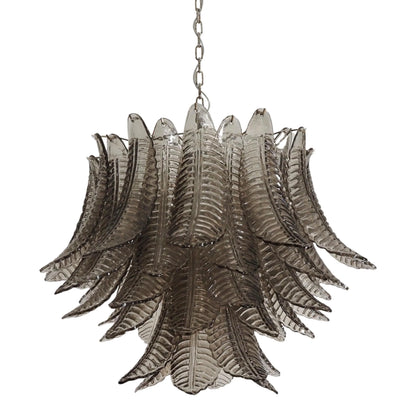 Murano Smoked Ferns Glass Chandelier - Nuvé