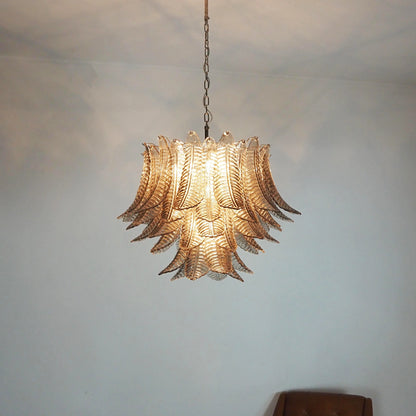 Murano Smoked Ferns Glass Chandelier - Nuvé