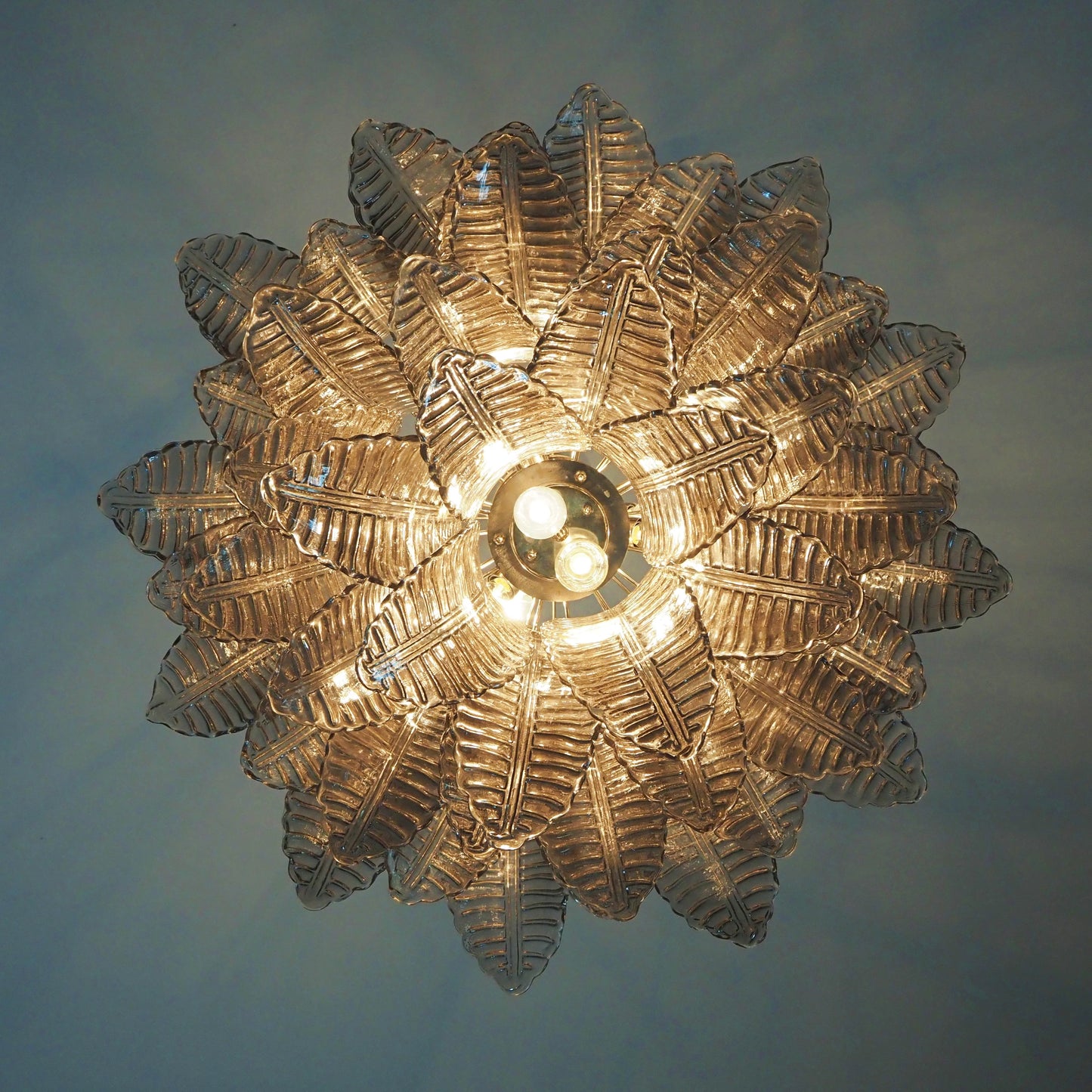 Murano Smoked Ferns Glass Chandelier - Nuvé