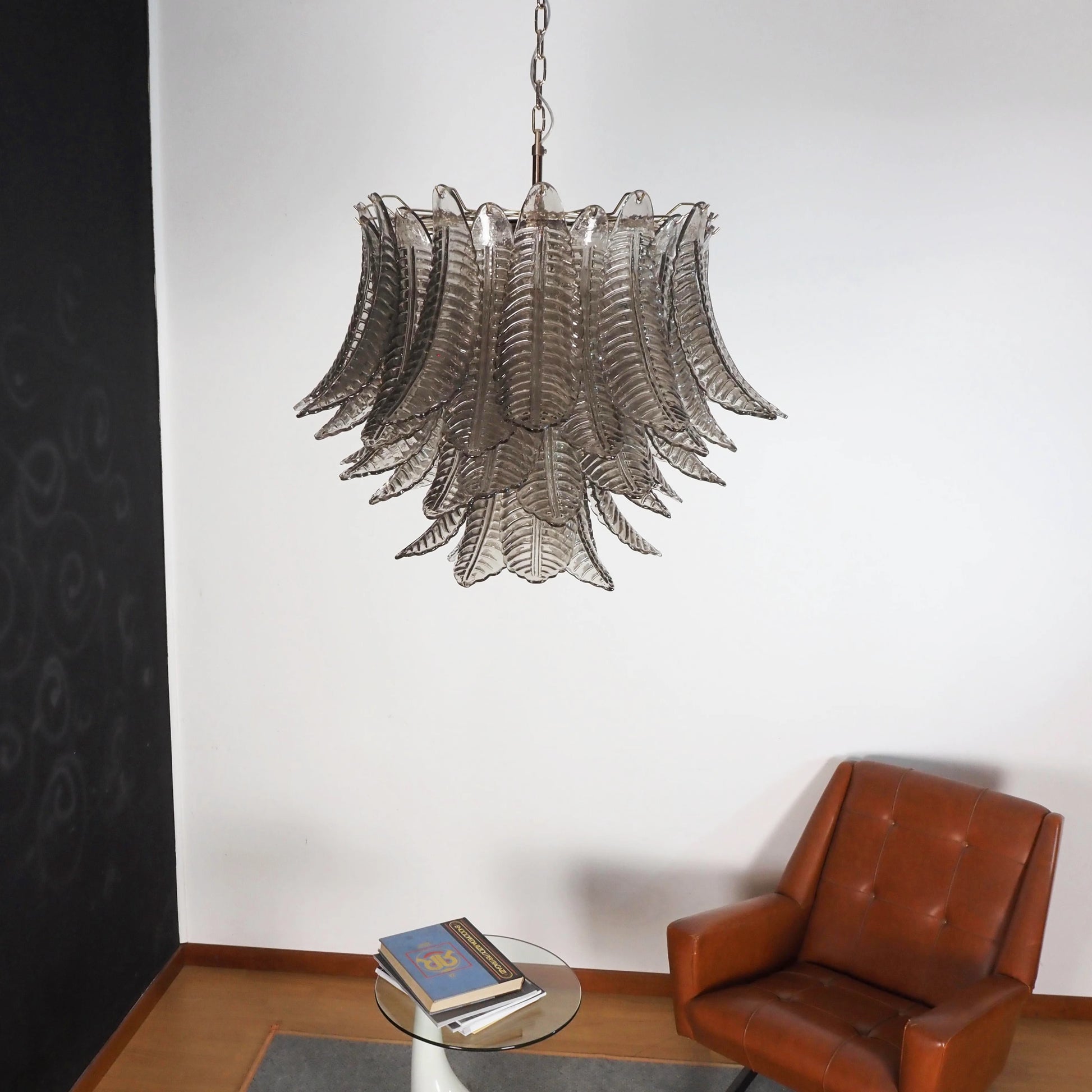 Murano Smoked Ferns Glass Chandelier - Nuvé