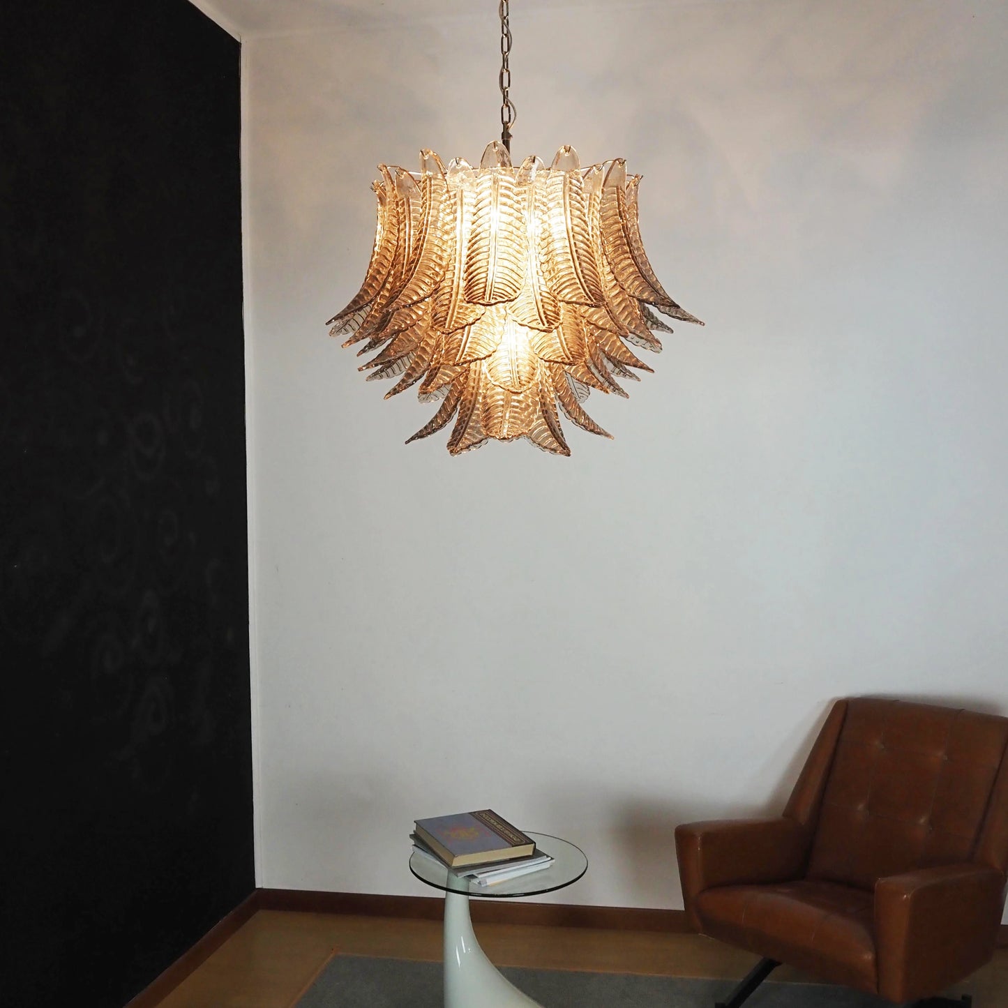 Murano Smoked Ferns Glass Chandelier - Nuvé