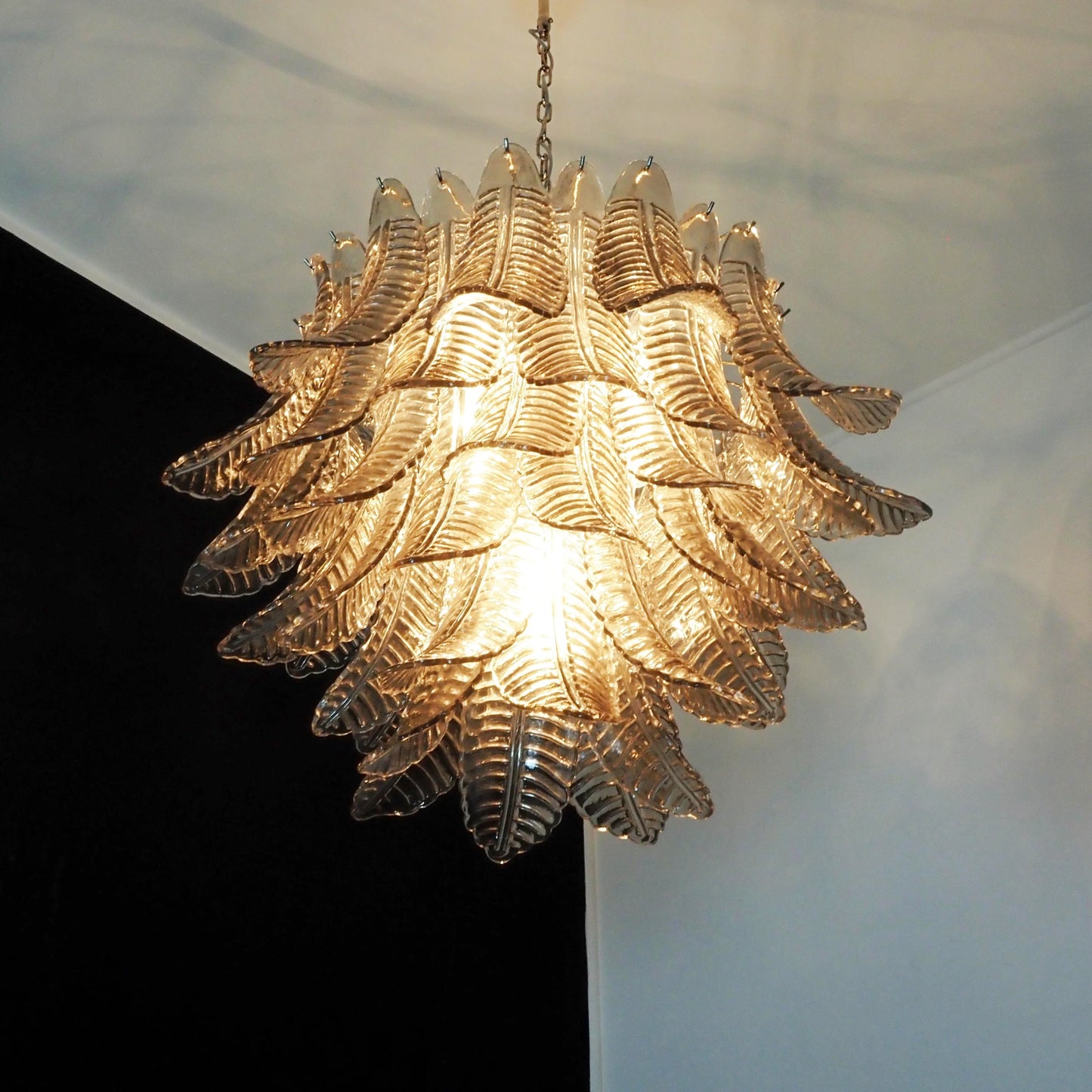 Murano Smoked Ferns Glass Chandelier - Nuvé