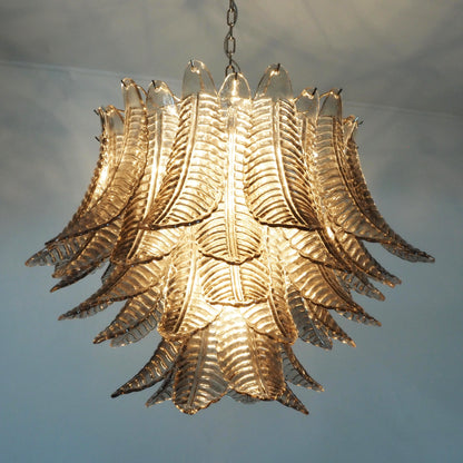 Murano Smoked Ferns Glass Chandelier - Nuvé