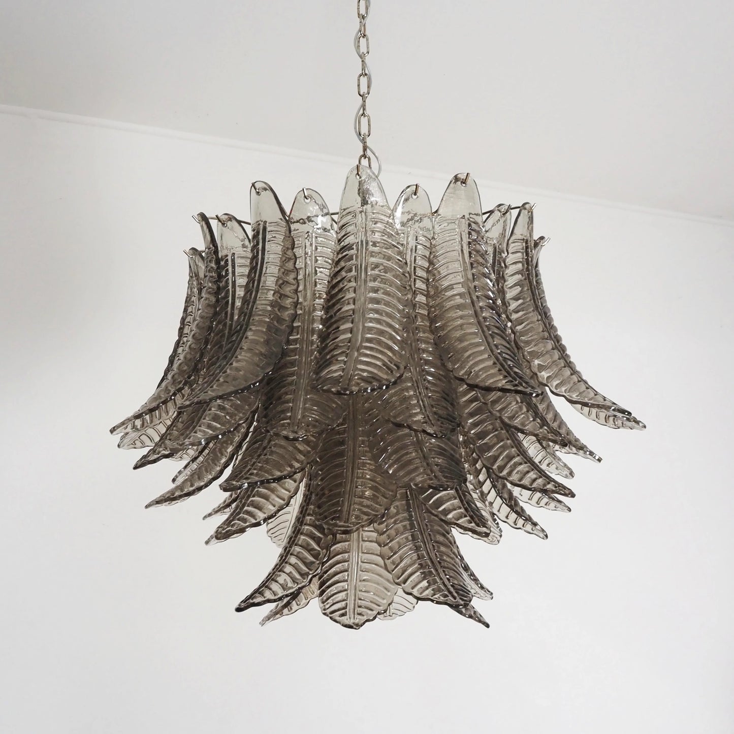 Murano Smoked Ferns Glass Chandelier - Nuvé