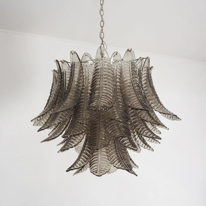 Murano Smoked Ferns Glass Chandelier - Nuvé