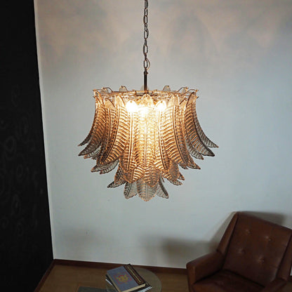 Murano Smoked Ferns Glass Chandelier - Nuvé
