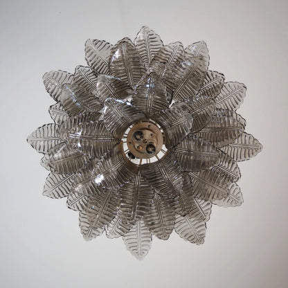 Murano Smoked Ferns Glass Chandelier - Nuvé