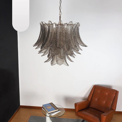 Murano Smoked Ferns Glass Chandelier - Nuvé