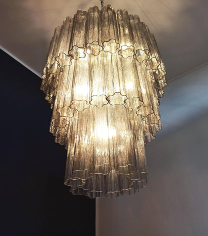Murano Smoked Glass Tube Chandelier - Nuvé