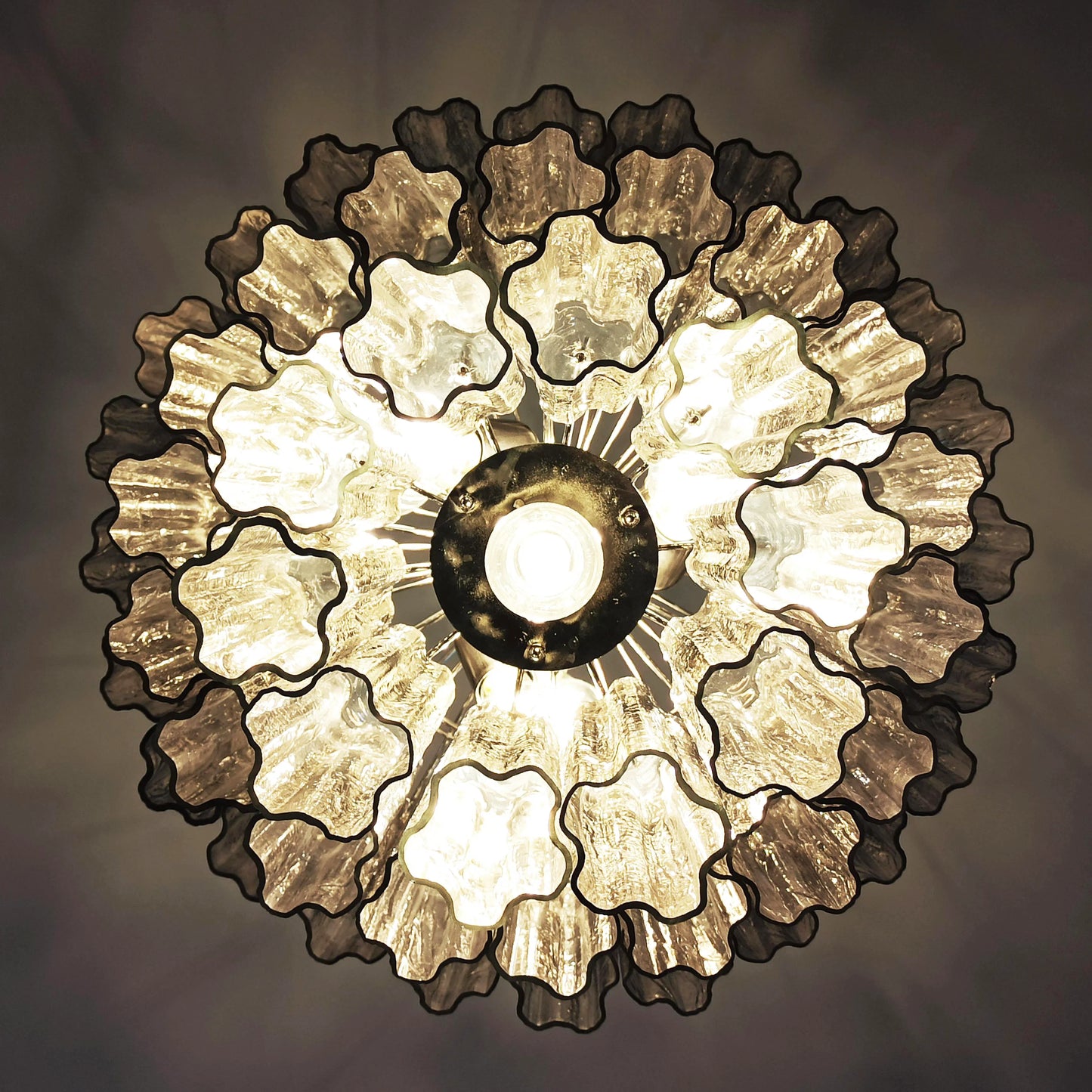 Murano Smoked Glass Tube Chandelier - Nuvé