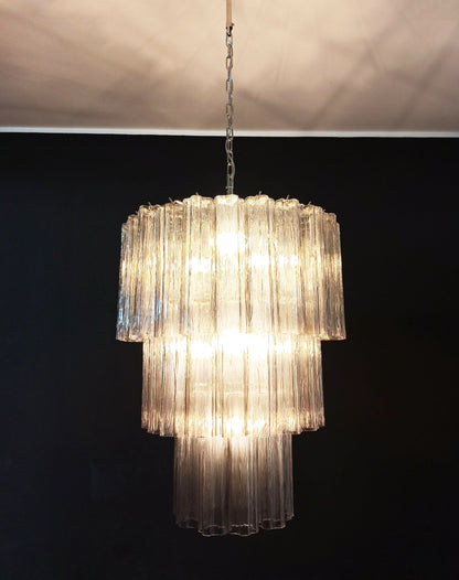 Murano Smoked Glass Tube Chandelier - Nuvé