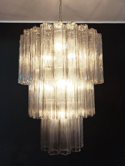 Murano Smoked Glass Tube Chandelier - Nuvé