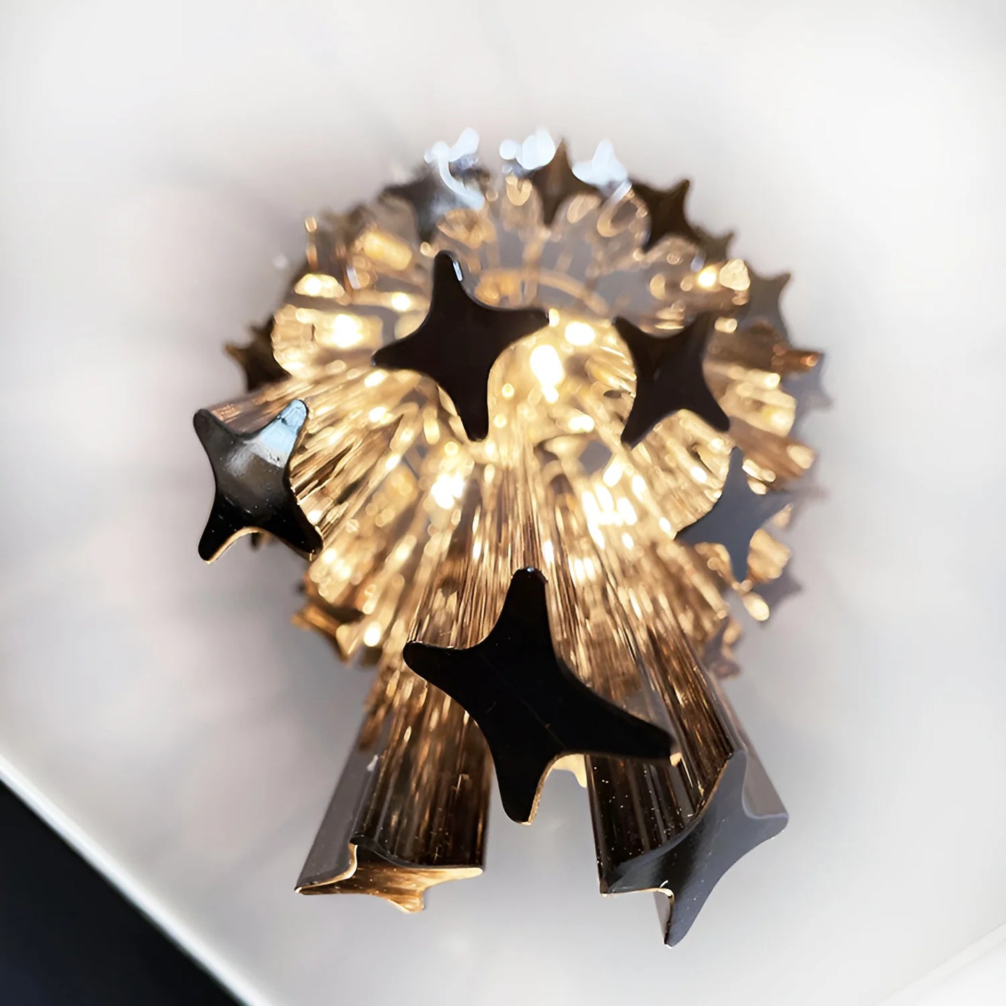 Murano Spiral Prisms Smoked Chandelier - Nuvé