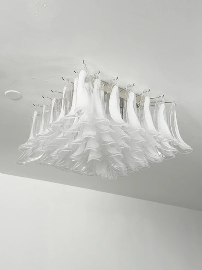 Murano Style Glass Petal Ceiling Light