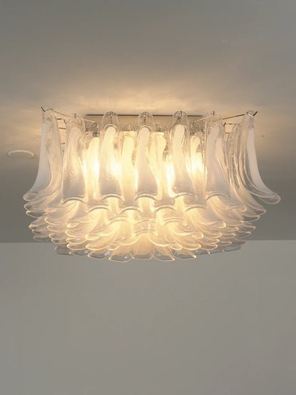 Murano Style Glass Petal Ceiling Light