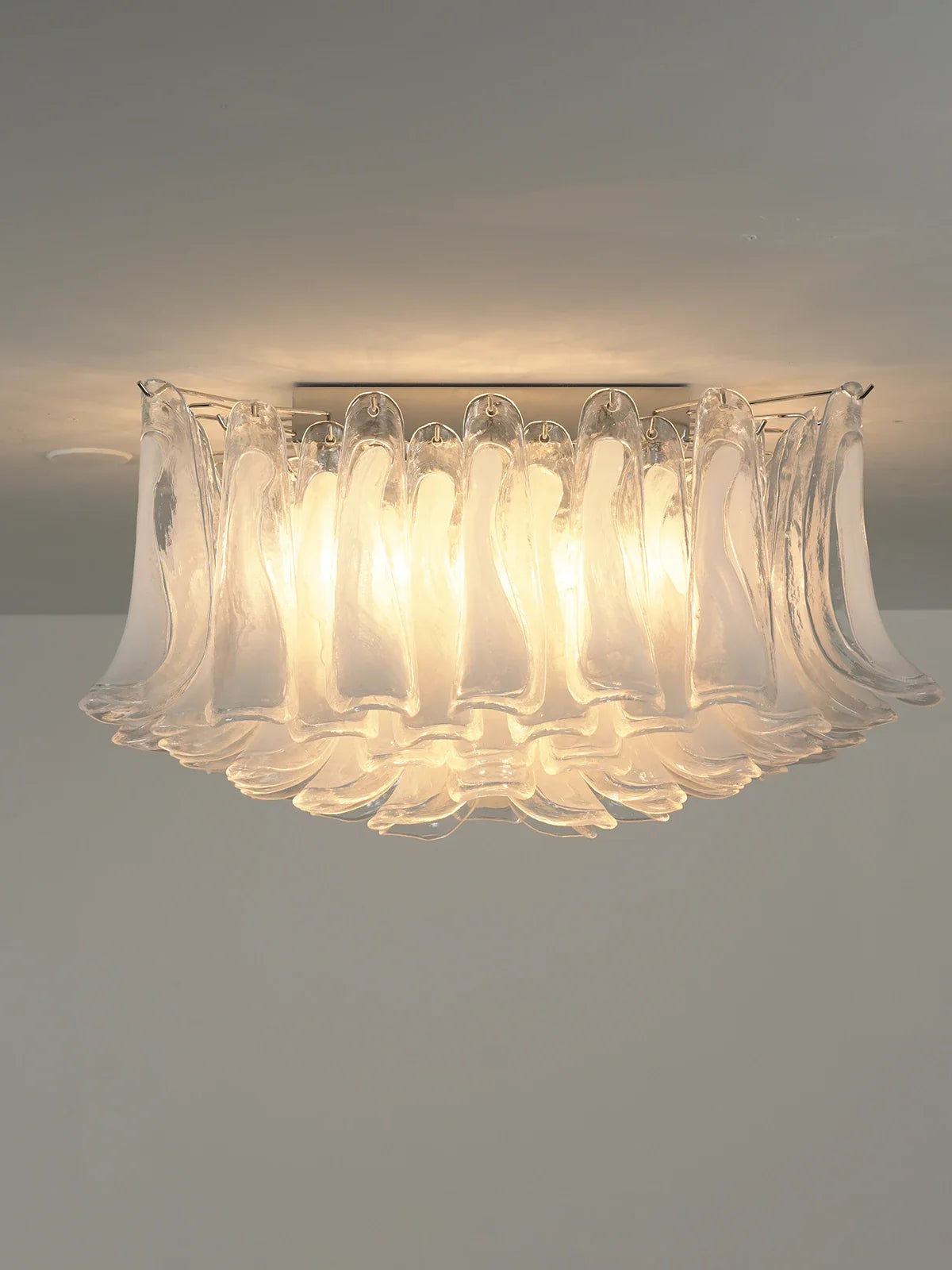 Murano Style Glass Petal Ceiling Light