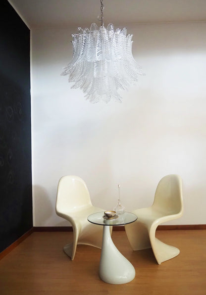 Murano Transparent Ferns Glass Chandelier - Nuvé