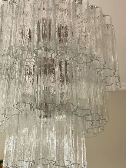 Murano Transparent Glass Tube Chandelier - Nuvé