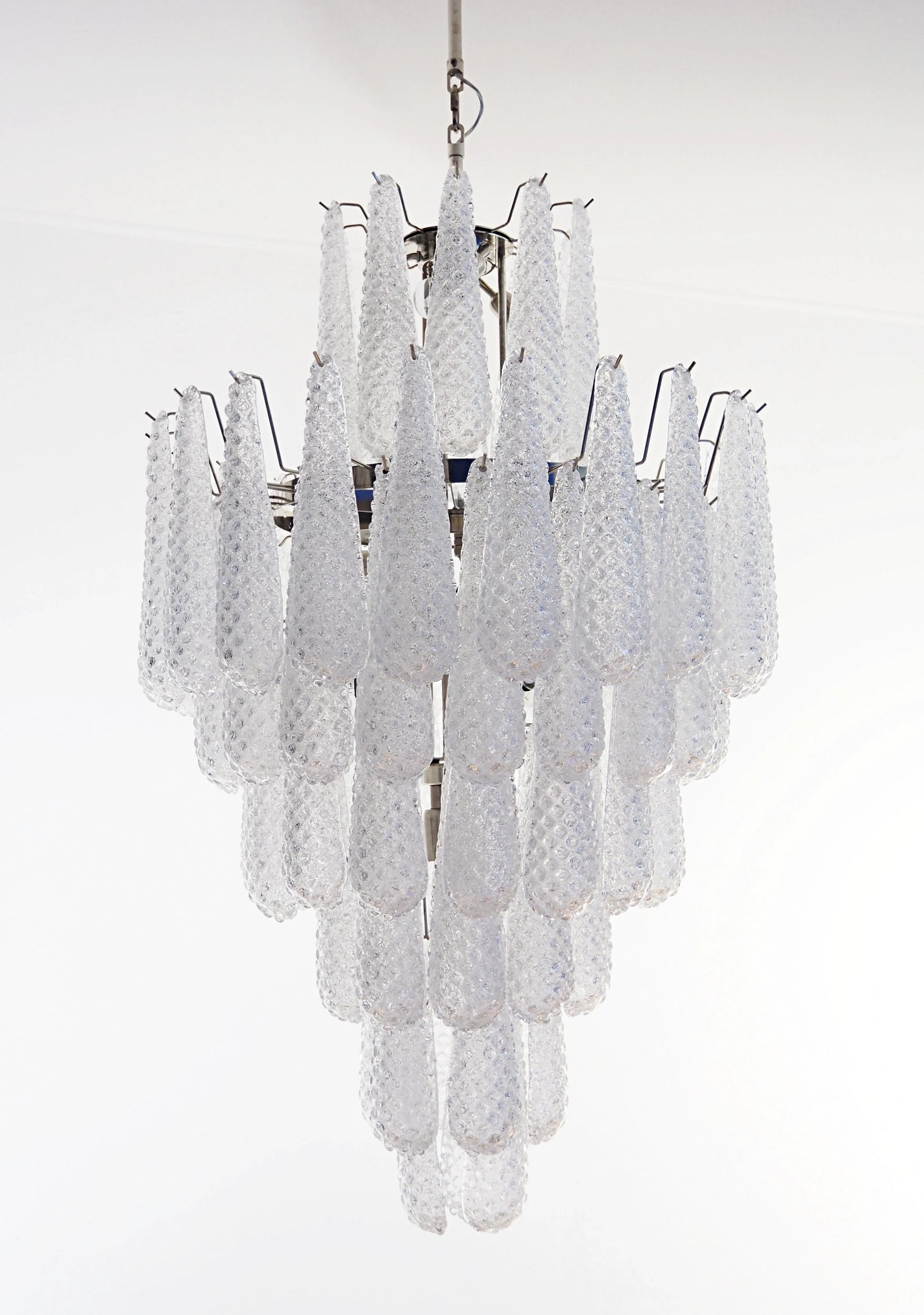 Murano Transparent Petals Glass Chandelier - Nuvé