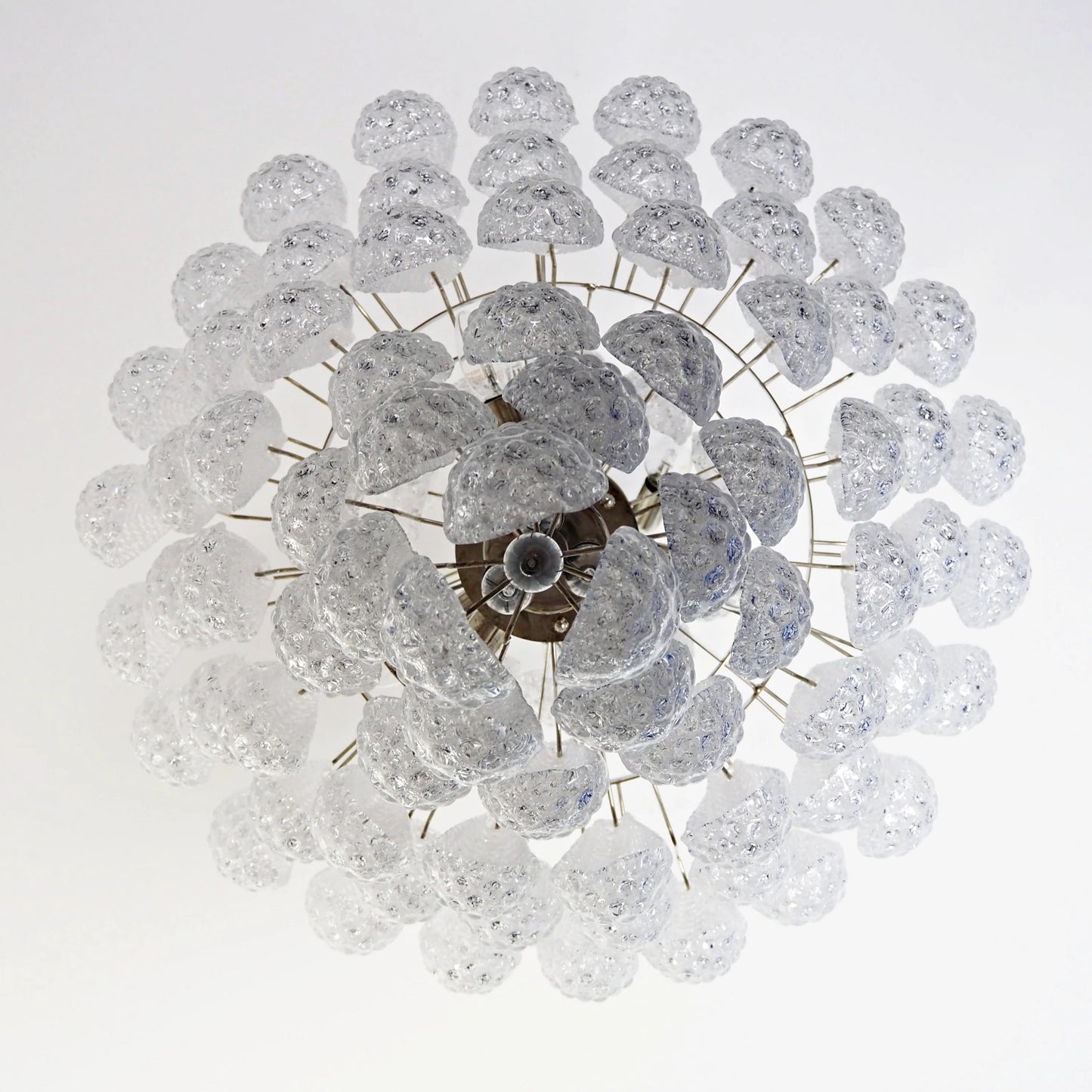 Murano Transparent Petals Glass Chandelier - Nuvé
