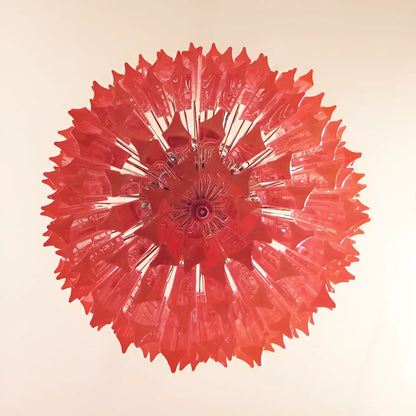 Murano Triedri Prisms Pink Chandelier - Nuvé