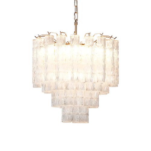 Murano Wave Glass Tube Chandelier - Nuvé