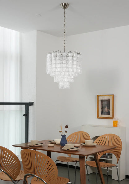Murano Wave Glass Tube Chandelier - Nuvé