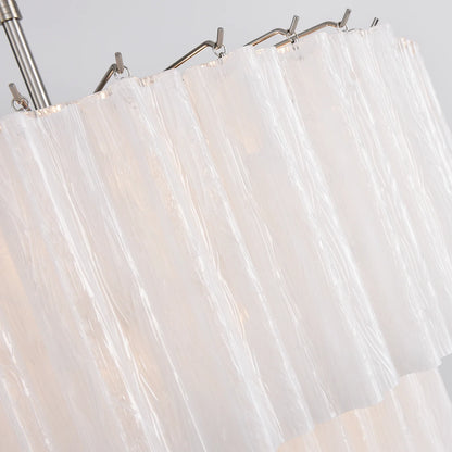 Murano White Glass Tubes Chandelier - Nuvé