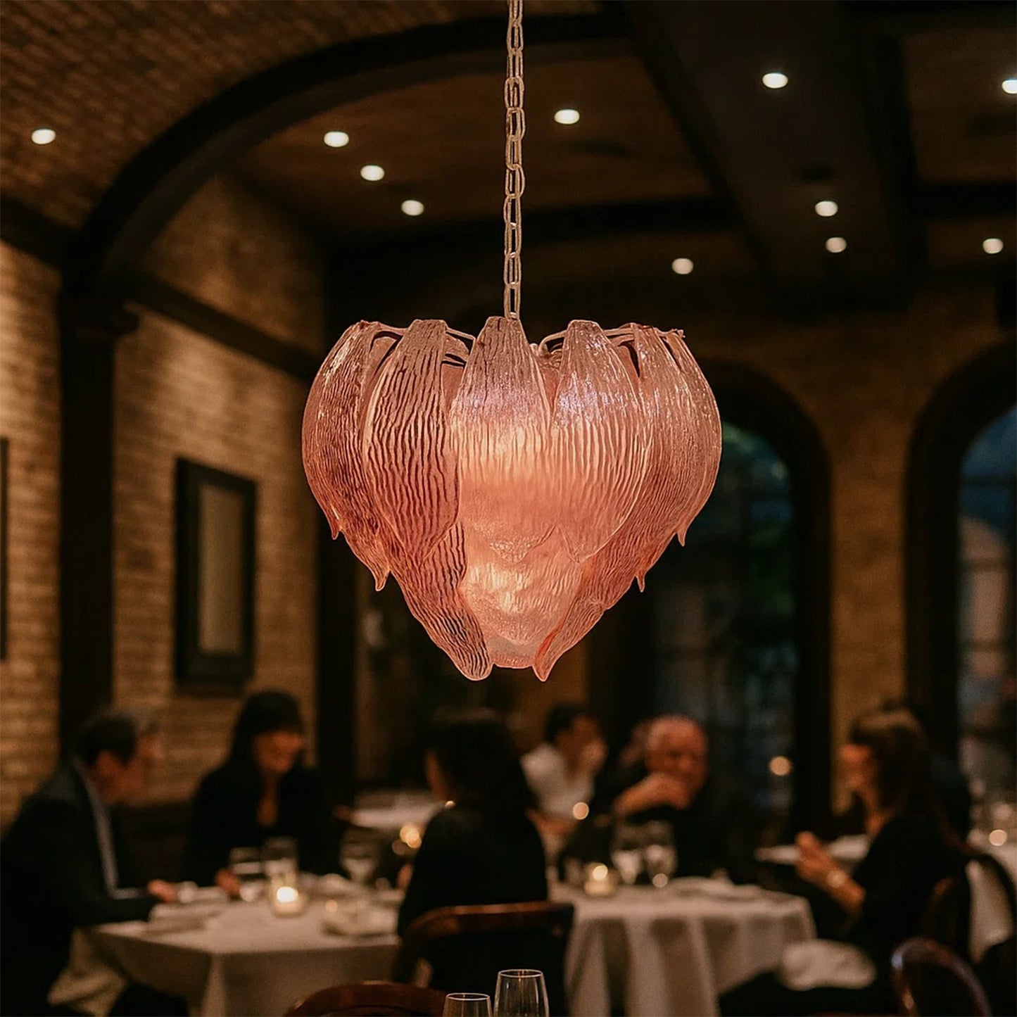 Murano Flower Bud Glass Chandelier - Nuvé