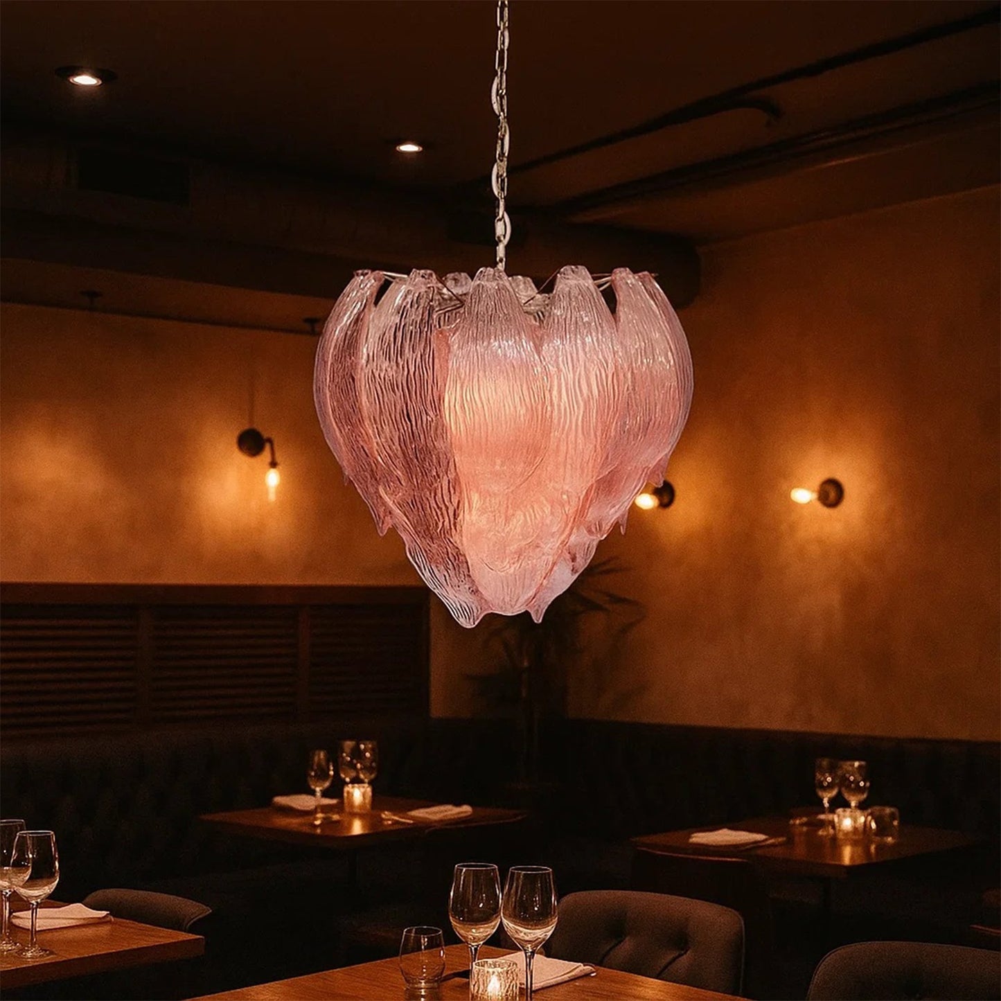 Murano Flower Bud Glass Chandelier - Nuvé