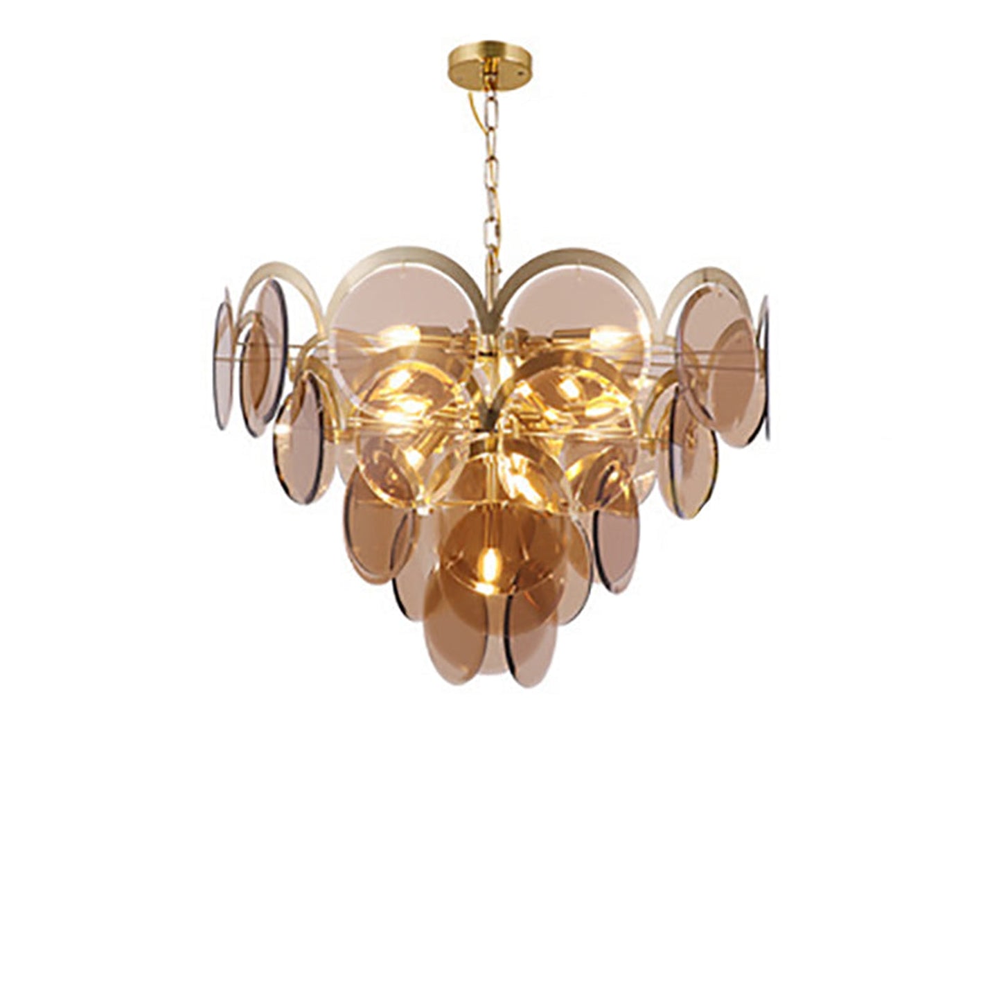 Murano Wrought Iron Glass Chandelier - Nuvé