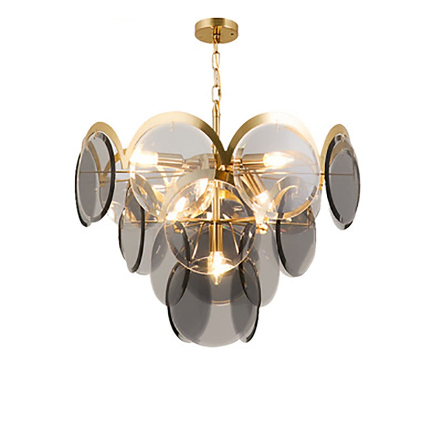 Murano Wrought Iron Glass Chandelier - Nuvé