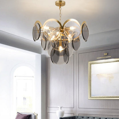 Murano Wrought Iron Glass Chandelier - Nuvé