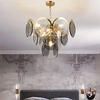 Murano Wrought Iron Glass Chandelier - Nuvé