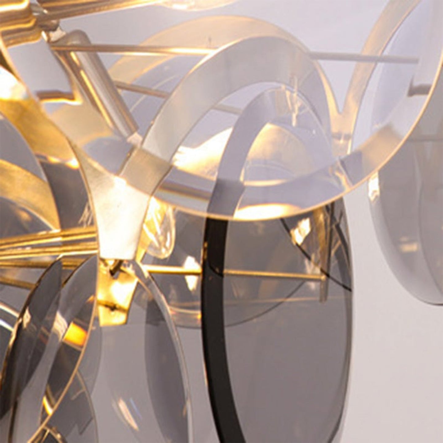 Murano Wrought Iron Glass Chandelier - Nuvé