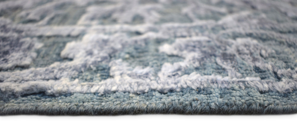 8'x10'  Modern Hand made Hand-spun wool and Handspun Bamboo Silk  Area  Rug  | The Rug Decor | TRD2021810 - Nuvé