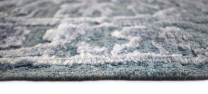 8'x10'  Modern Hand made Hand-spun wool and Handspun Bamboo Silk  Area  Rug  | The Rug Decor | TRD2021810 - Nuvé