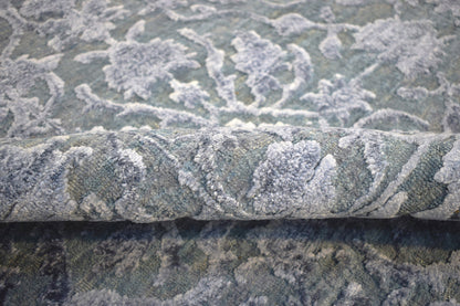 8'x10'  Modern Hand made Hand-spun wool and Handspun Bamboo Silk  Area  Rug  | The Rug Decor | TRD2021810 - Nuvé